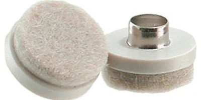 9935 4-pack 1.5-inch Nail-on Felt Floor Protectors, Almond Color