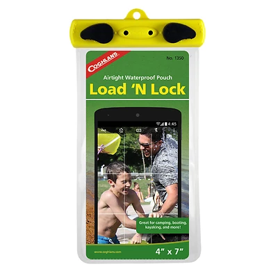 Coghlan's 1350 Load'N Lock Waterproof Cell Phone Pouch, 4 In X 6 In