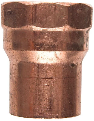 Nibco W01135D Copper Pipe Adapter, 1-1/4 In. CxF, Lead-Free