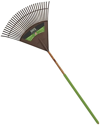 Ames 2915712 30-Tine Poly Leaf Rake, 48 In. Wood Handle