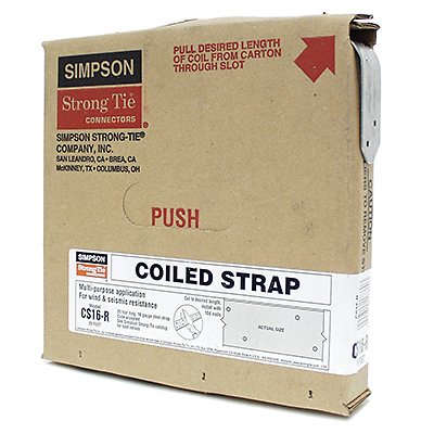 1-1/4 In. X 25 Ft. 16 Gauge Galvanized Steel Coiled Strap