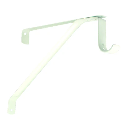 John Sterling Adjustable Shelf & Rod Bracket, 12.40 In. H X 12.40 In. D, White