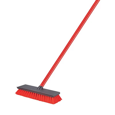 Libman 547 Floor Scrub Brush with 52 In. Steel Handle