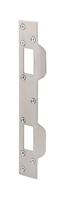 11 In. Satin Nickel Combination Door Strike With 6 Screws