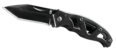 31-001729 Mini Paraframe Tanto Folding Knife, 2.13 In Blade, Black Handle