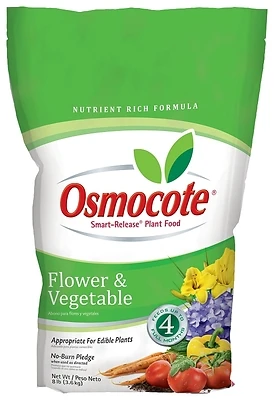 Osmocote 277960 Smart-Release Flower and Vegetable Plant Food, 8 Lb