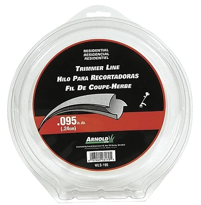 Wls-195 Trimmer Line, 0.095 In Diameter, 220 Ft Length, Durable Nylon