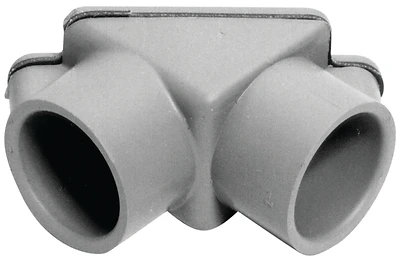 Carlon E990DER-CAR Pull Elbow, 1/2 In. to 3/4 In., 90 Degree PVC, Gray