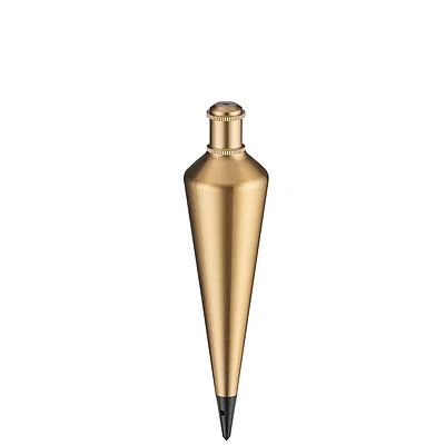 16 Oz. Solid Brass Plumb Bob With Extra Hardened Steel Tip