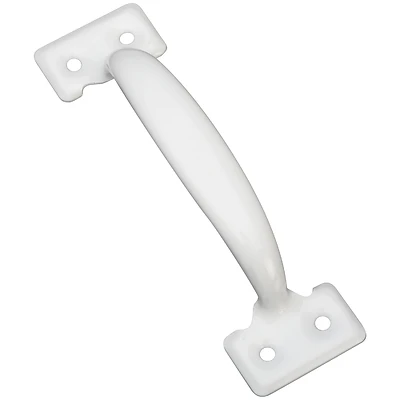National Hardware N248-427 Steel Door Pull, White, 5-3/4 In.
