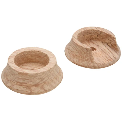 National Hardware N269-068 Wood Closet Pole Socket Set, 1-3/8 In., Pair