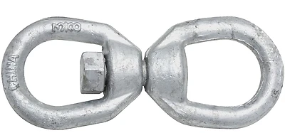 National Hardware N241-109 Swivel Chain Connector, Galvanized Steel, 3/8 In.