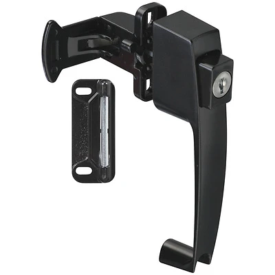 National Hardware N178-376 Pushbutton Latch, Keyed, 5/8-2 In Door