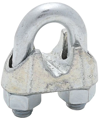 National Hardware N248-328 Wire Cable Clamp, Malleable Iron, Zinc, 1/2 In.