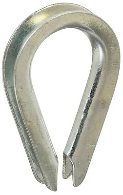 Rope Thimble, Zinc, 1/8 In.