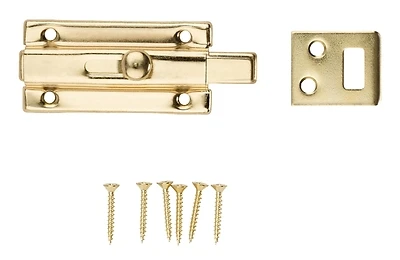 National Hardware N152-850 Slide Bolt, Brass, 3 In.