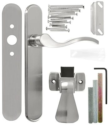 Wright Products VBG115SN Serenade Lever Storm Door Latch, Satin Nickel