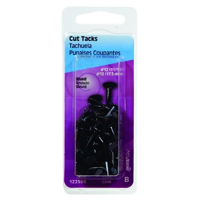 Cut Tacks, #12 Blued, 11/16-In., 2-oz.