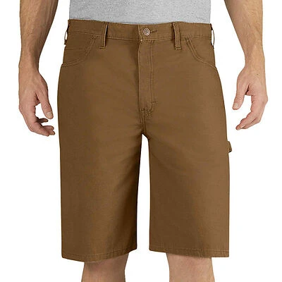 Carpenter Shorts, Relaxed Fit, Sanded Duck, Brown Duck, Men's 30x11 in. Inseam