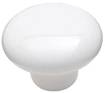 Allison Value Series 217wht 1-1/2 Inch White Ceramic Cabinet Knob