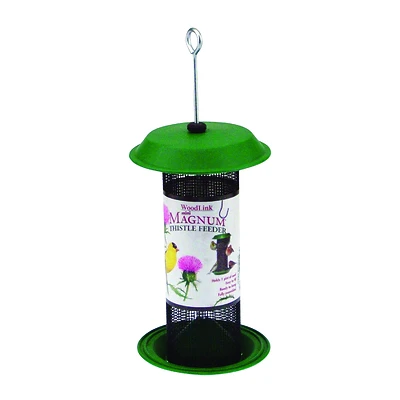 Woodlink Mini Magnum 24506/MINIMAG2 Nyjer Bird Feeder, 1 Pint, Metal