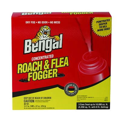 Bengal 55201 Roach and Flea Fogger, 18,000 cu-ft Coverage Area