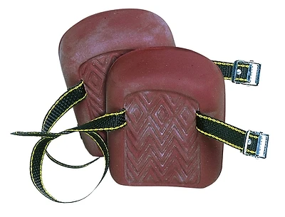317 Natural Foam Rubber Lightweight Knee Pads With Adjustable Straps