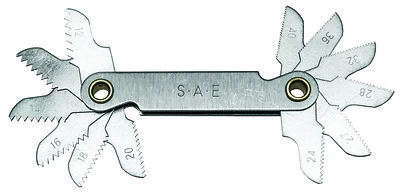 Pitch Gauge, Steel, 12-40 TPI