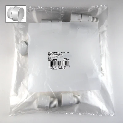 Charlotte Pipe 1/2 in. Slip x 1/2 in. Dia. MPT Pipe Adapter