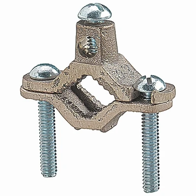 Steel City 1/2 In. to 1 In. #8 & #4 AWG Set Screw Ground Ground Clamp