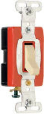 Pass & Seymour Premium Single-Pole Toggle Switch, 20A, Ivory