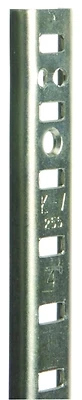 255 Series 60 In. Zinc-plated Steel Mortise-mount Pilaster Shelf Standard