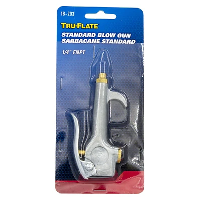 Tru-Flate 18-203 Lever Blow Gun, 30 PSI, 1/4 In. NPT