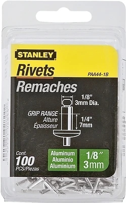 Paa44-1b 1/8 In. X 1/4 In. Aluminum Blind Rivets 100 Pk