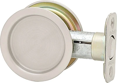 33426droundpocket Satin Chrome Passage Pocket Door Pull, 2-3/8 In Backset