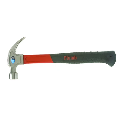 Pro Series 16 Oz Smooth Face Curved Claw Hammer With Fiberglass Handle