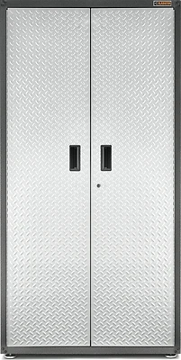 Jumbo Gearbox Cabinet, 72 In H X 36 In W X 24 In D, Steel, Silver Tread
