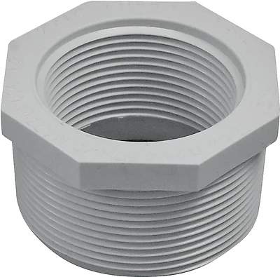 2 In. Mpt X 1-1/2 In. Fpt Schedule 40 Pvc Bushing, Model Pvc 02112 4000ha