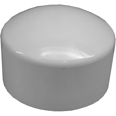 Genova 30154 PVC Pipe Cap, 4 In, Slip Joint, Schedule 40, White