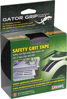 Gator Grip RE3951 Anti-Slip Safety Grit Tape, Black, 2 In. x 15 Ft.