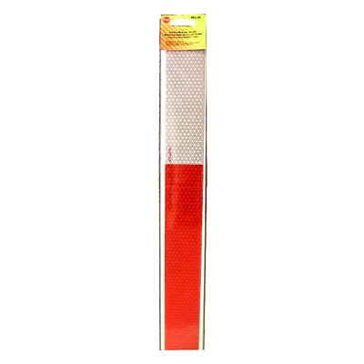 Peterson 465-4K Reflective Marking Tape Kit, 2 In. x 18 In., Red & White, 4 Pc.