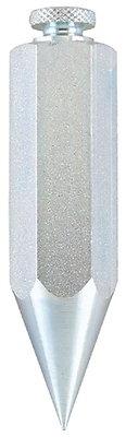 8 Oz. Steel Plumb Bob With Removable Cap And Chrome Finish