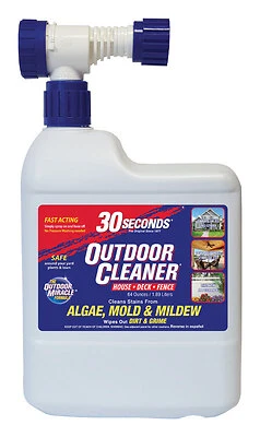 30 Seconds 6430S Outdoor Cleaner, Mold & Mildew Remover, 64 Oz Hose End