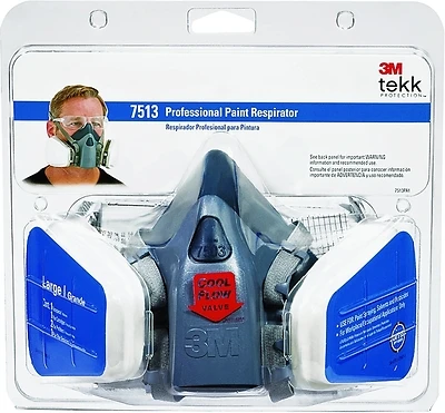 3M 7513PA1-A-PS Professional Paint Spray Respirator, P95, Large