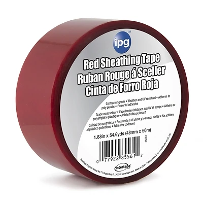 Intertape Polymer Group 5561USR Sheathing Tape, Red, 1.89 In. x 55 Yds.
