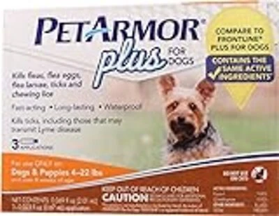 PetArmor Plus 5387 Flea and Tick Topical Treatment, Liquid Tube