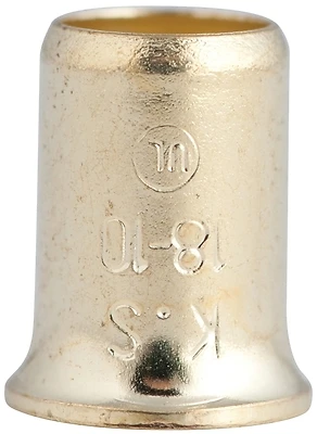 10-410 Crimp Connector, 18-10 Awg, Zinc-plated Steel, 100 Pk