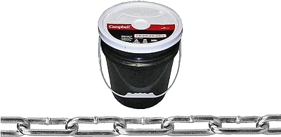 0332023 Straight Link Coil Chain, 3/16 In. Diameter, 400 Ft Length, 520 Lb Capacity