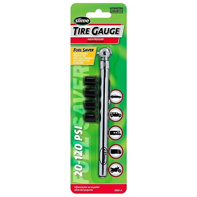 Slime 2005-A Classic Pencil Tire Gauge, 20-120 PSI