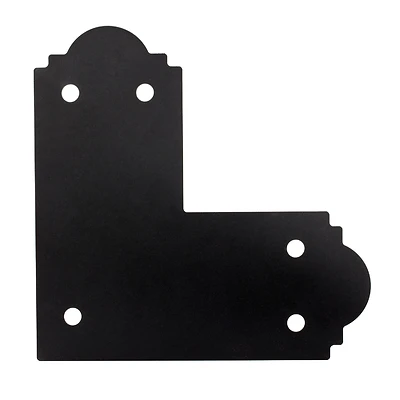 Outdoor Accents L Strap, ZMAX Coated, Galvanized Steel, 6 x 6 In.